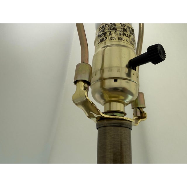 Gilded Botanical Relief Table Lamp For Sale In San Francisco - Image 6 of 12