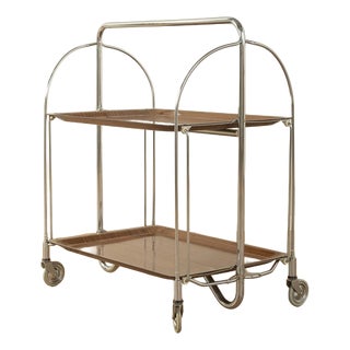 Vintage Dinett Serving Trolley by Bremshey & Co For Sale