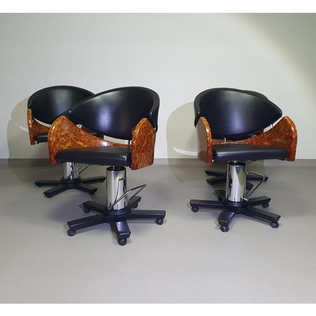 Italian Postmodern Chairs, 1980s, Set of 4 For Sale - Image 6 of 14