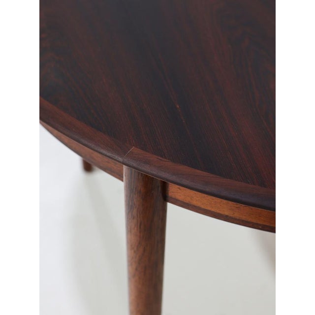 Round Extendable Butterfly Leaf Dining Table in Rosewood from Skovby, Denmark, 1960s For Sale - Image 6 of 18