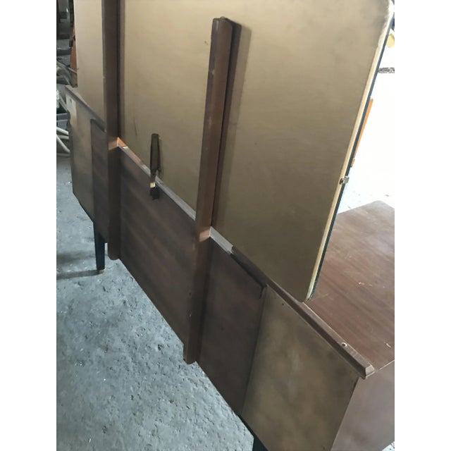 Metal Mid-Century Teak Dressing Table, 1960s For Sale - Image 7 of 9