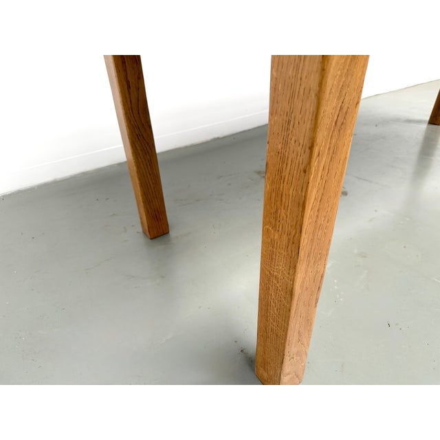 Oak Farmhouse Table with Square Legs and One Drawer, France, 1960s For Sale - Image 15 of 18