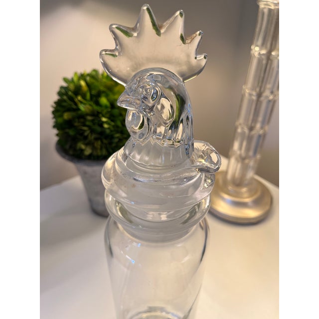1940s Mid-Century Rooster Decanter For Sale - Image 4 of 6