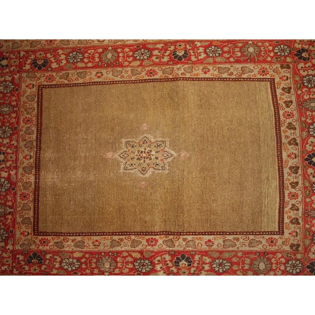1900s Hand Made Antique Persian Tabriz Rug For Sale - Image 4 of 8