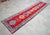 Textile Turkish Hand-Knotted Runner Rug Bold Colors Hallway Rug - 2′8″ × 11′9″ For Sale - Image 7 of 14