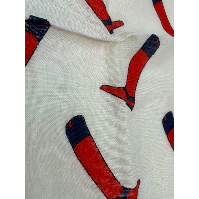 Late 20th Century Gucci Cotton Equestrian Riding Boots Scarf For Sale In Houston - Image 6 of 6