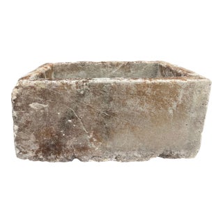 Antique Limestone Trough 51626b 35"w For Sale