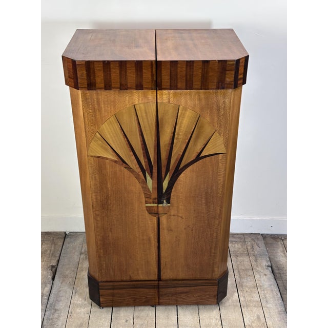 Vintage Art Deco Marquetry Bar, 1920s For Sale - Image 6 of 15