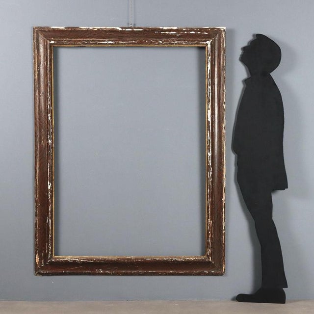 Painted poplar wood frame, gilded internal molding. Italy, 18th century. This piece is attributed to the mentioned...