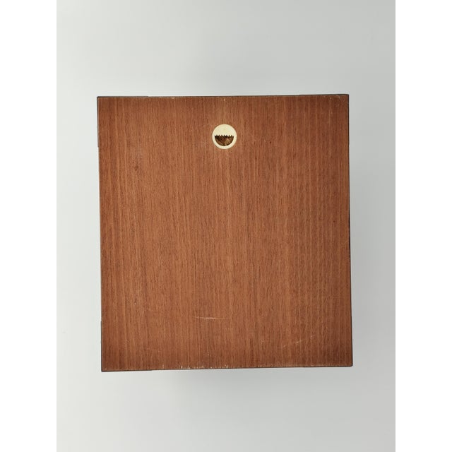 Mid-Century Modern Staiger Maritime Wall Clock in Brass and Wood, 1970s For Sale - Image 3 of 8