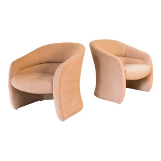 1980s Vintage Biomorphic Sculptural Armchairs by Jack Cartwright - a Pair For Sale