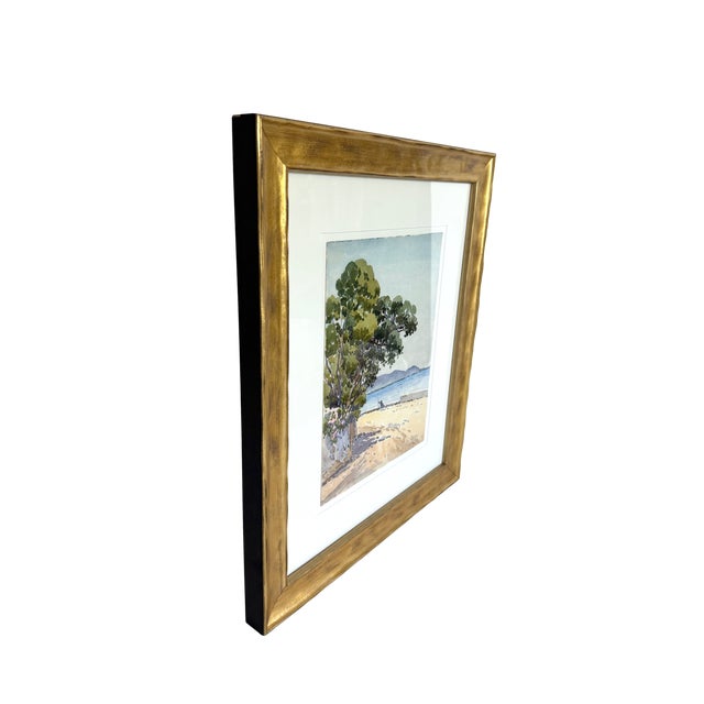 Original Coastal Watercolor Louis Jullien Rousset (1859-1921) For Sale - Image 4 of 7