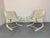 Metal Set of White Space Age Lounge Chairs, 1970s For Sale - Image 7 of 8