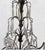 Vintage French Country Gilt Candelabra Urn 5 Light Table Lamp With Crystal Prisms For Sale - Image 9 of 12
