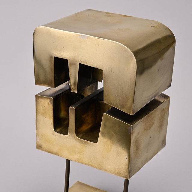 Lyse Oudoire, Brass Sculpture, 1970s, Brass For Sale - Image 10 of 14