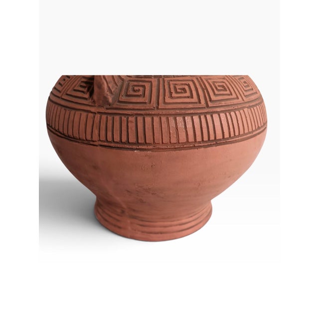 Late 20th Century South American Style Terra Cotta Table Lamps - Pair For Sale - Image 13 of 18