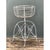Vintage Distressed White Wire Plant Stand For Sale - Image 11 of 12