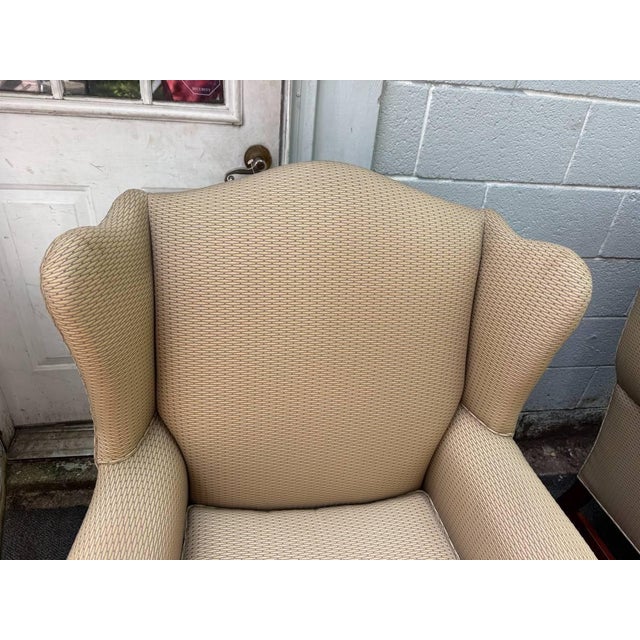 Pair of George III Wingback Chairs by St. Timothy Chair Company For Sale In Washington DC - Image 6 of 18