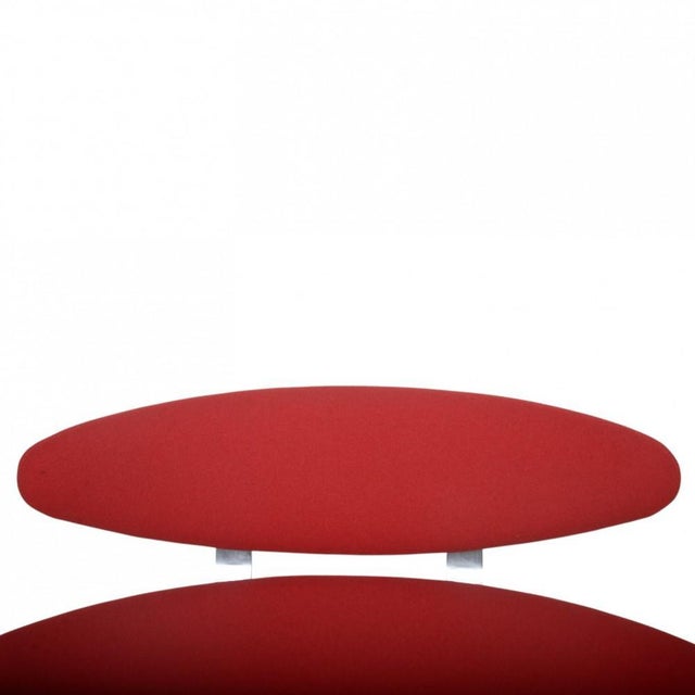 Corona Chair in Red Fabric by Erik Jørgensen, 2000s For Sale - Image 3 of 16