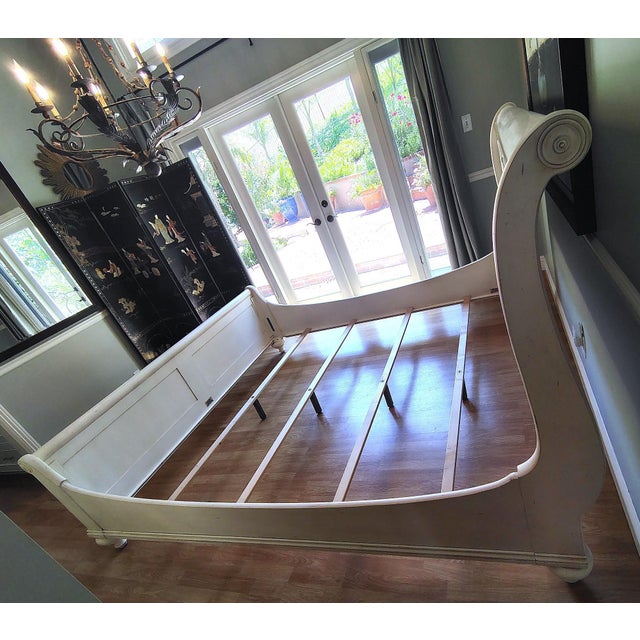 Ethan Allen White Cottage Bed (King) For Sale - Image 17 of 18