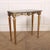 Small 19th century English guilt and marble topped pine console table. 1860. This piece is designed in the style of the...