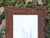 Wood Petite French Tramp Art Mirror with Carved Geometric Frame, circa 1900 For Sale - Image 7 of 12