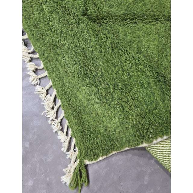 Green Moroccan Rug - 9.6 X 6.7 Ft For Sale In Cleveland - Image 6 of 8