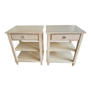 Ethan Allen Colin NightStands-Coastal White Colin Collection, A Pair For Sale