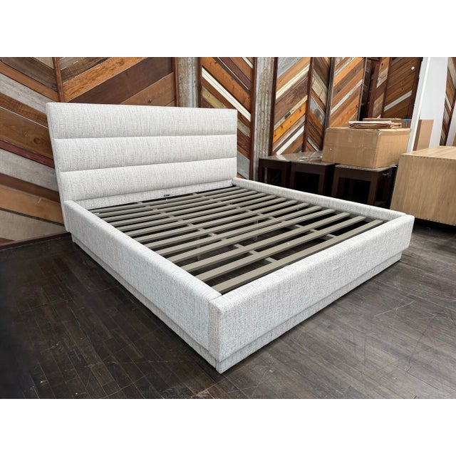 Contemporary Eastern King Size Interlude Home Channel Bed Frame For Sale - Image 3 of 12