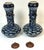 Pair of Late Qing Blue & White Porcelain Garlic-Neck Vases, Lion Mask Handles For Sale - Image 9 of 14