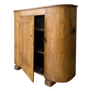 Antique Pine Huffer Cabinet For Sale