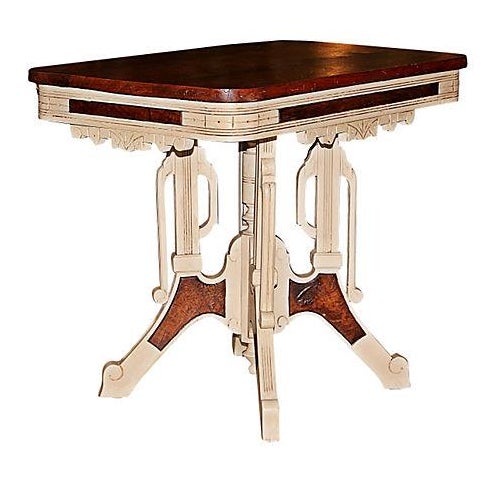 Eastlake Victorian Painted Table | Chairish