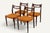 Orange Vintage Teak and Orange Wool Chairs, 1960s, Set of 4 For Sale - Image 8 of 18
