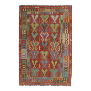 Handwoven Tribal Kilim Rug 6'7" X 9'10"