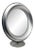 Brushed Steel Vanity Mirror from Missaglia, 1970s For Sale