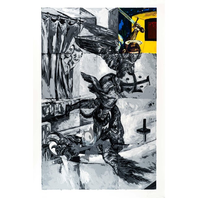 The artwork we are presenting is a huge original silkscreen by Japanese artist Tadanori Yokoo, also called "the Japanese...