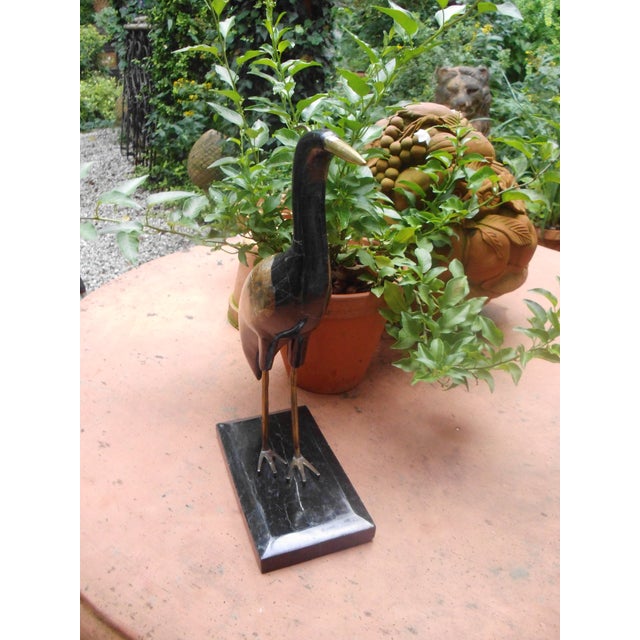 1950s Crane Heron in Marble Mosaic, 1950s For Sale - Image 5 of 17