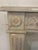 Louis xvi style marble fireplace two curved jambs with recessed fluting sculpted pediment with braided circles marble...