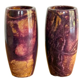 Italian Marble Votive Candle Holders For Sale