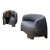 Ligne Roset Blue Fabric Armchair For Sale