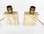 Vintage Travertine Table Lamps with Incised Decoration, 1970s, Set of 2 For Sale - Image 4 of 10