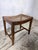 Rustic Oak and Rattan Handmade Stool For Sale - Image 3 of 9