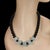 2020s Ajd 19 Inch Aquamarine and Black Onyx Necklace For Sale - Image 5 of 5