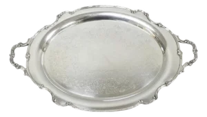 Vintage 1847 Rogers Bros "Reflection" Silver Plated Oval Serving Platter Tray