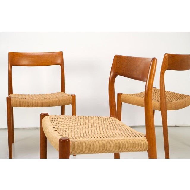 - Model 77, designed by Niels O. Moller, 1959 - Manufactured by J.L. Moller Mobelfabrik, Denmark (label on the inside of...