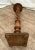 Vintage Plant Stand Tall Table Barley Twist Pedestal Column Round Top Walnut 1a For Sale - Image 9 of 9