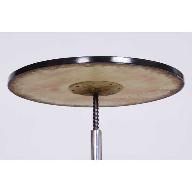 Czech Bauhaus Coffee Table in Chrome attributed to j.halabala for Up Zavody, 1930s For Sale - Image 6 of 8