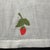 Vintage White Madeira Linen Embroidered Berry Finger Tip Guest Towel For Sale - Image 9 of 11