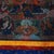 Blue Antique Tibetan Hand Painted Silk and Canvas Thangka with Figures, Circa 1920 For Sale - Image 8 of 12