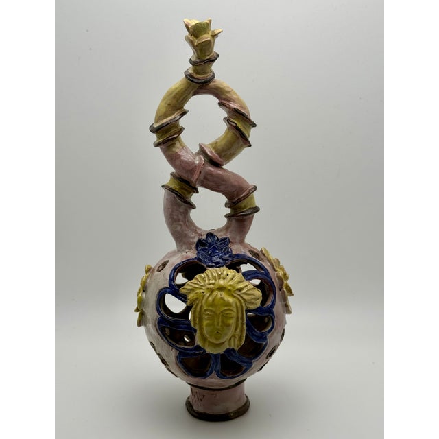 Viennese Art Deco Ceramic Model 714/1 Mask Vessel by Vally Wieselthier for Wiener Werkstätte, 1919–1922 For Sale - Image 14 of 14